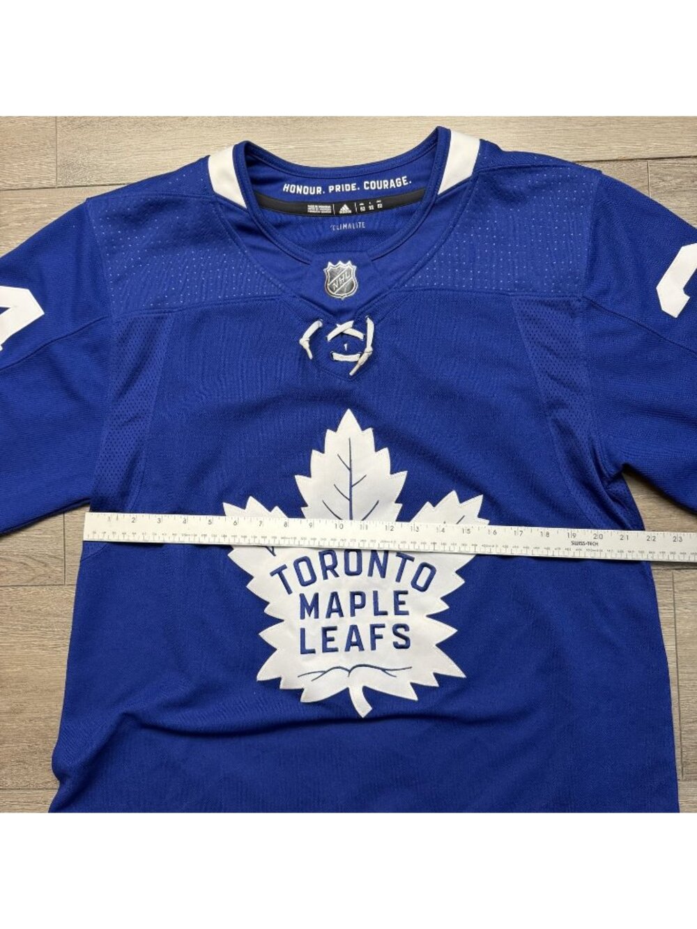 Auston Matthews Toronto Maple Leafs Adidas Home Blue Jersey Size 52 Fight Strap - Picture 5 of 6